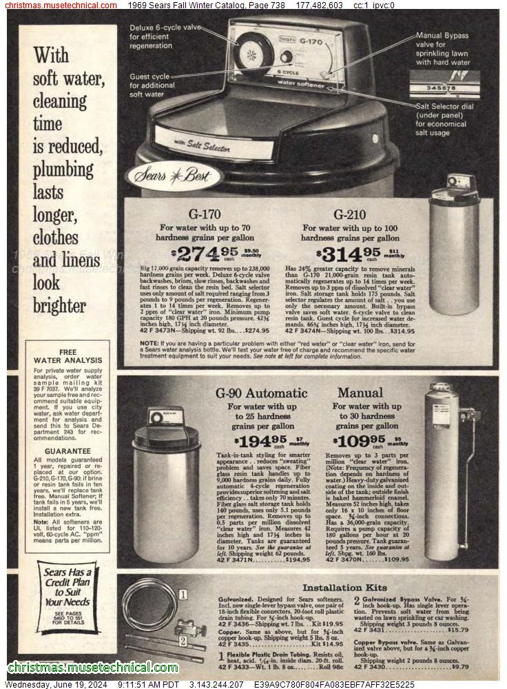 1969 Sears Fall Winter Catalog, Page 738