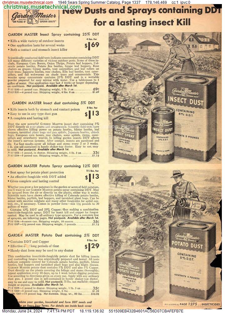 1946 Sears Spring Summer Catalog, Page 1337
