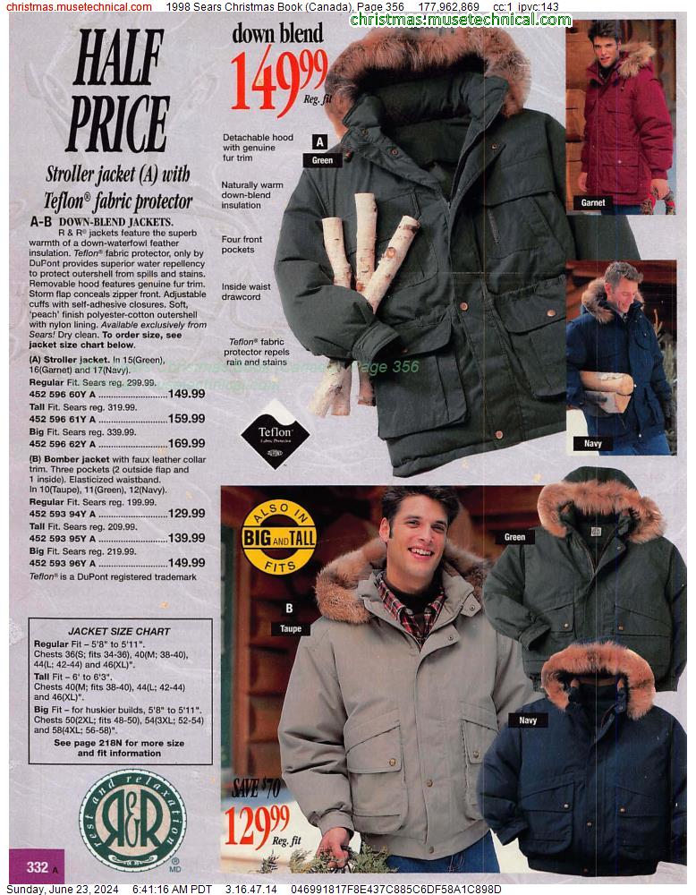 1998 Sears Christmas Book (Canada), Page 356