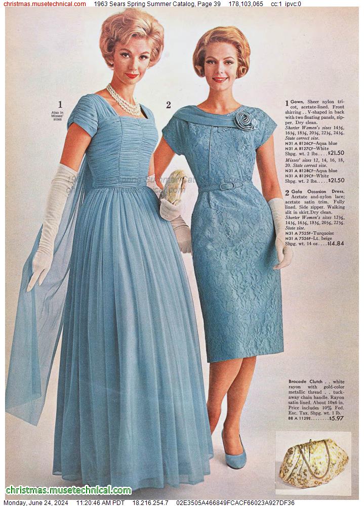1963 Sears Spring Summer Catalog, Page 39