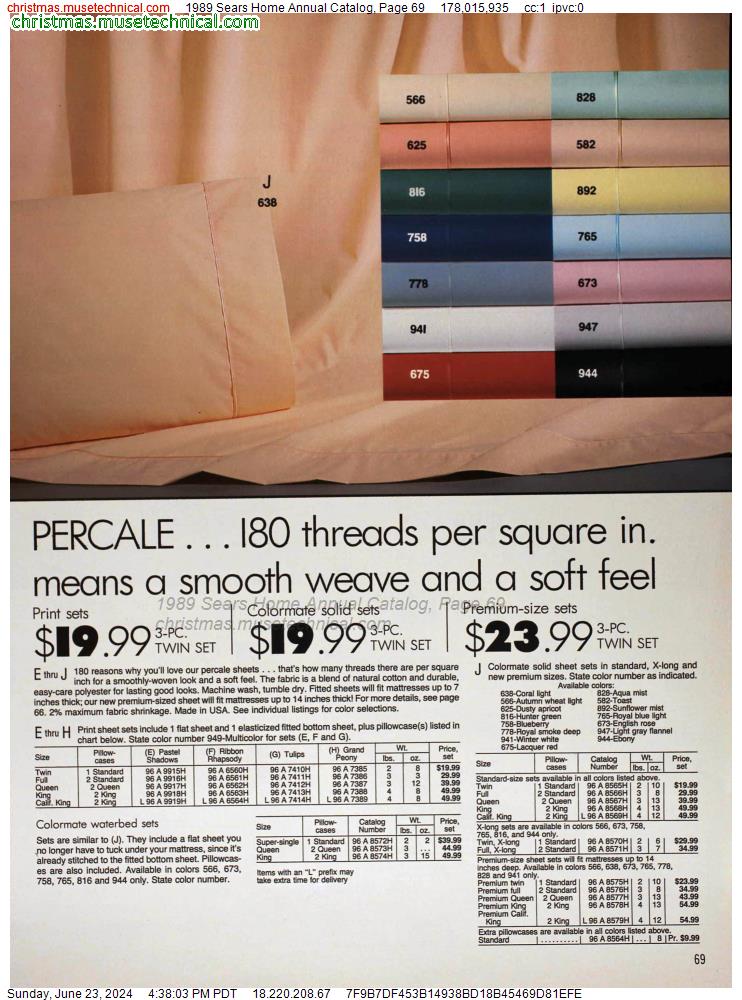 1989 Sears Home Annual Catalog, Page 69