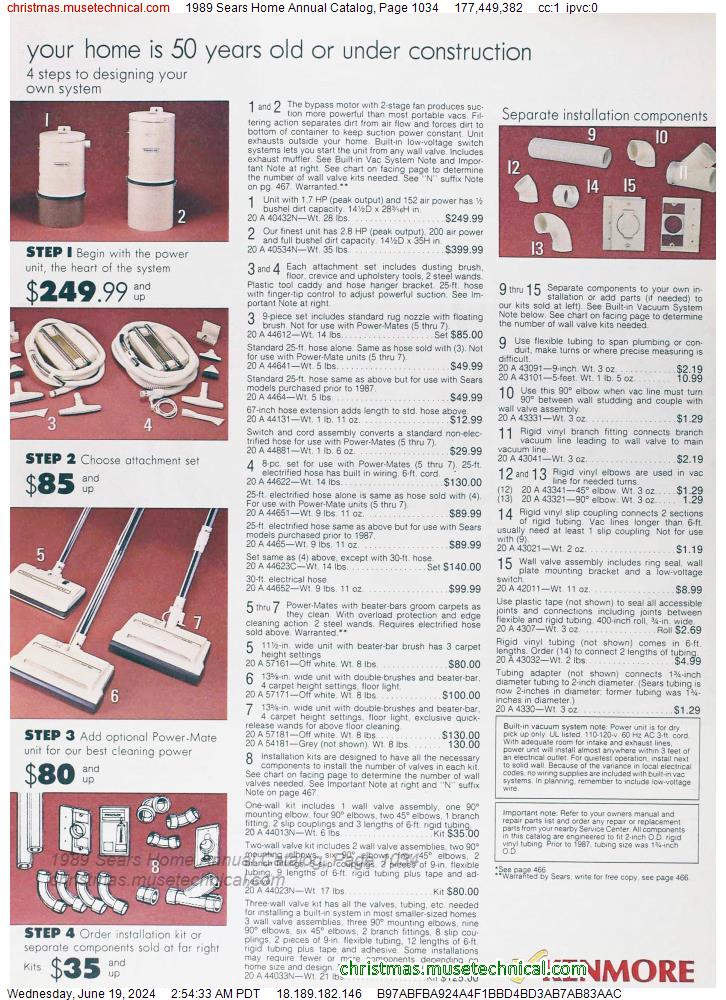 1989 Sears Home Annual Catalog, Page 1034