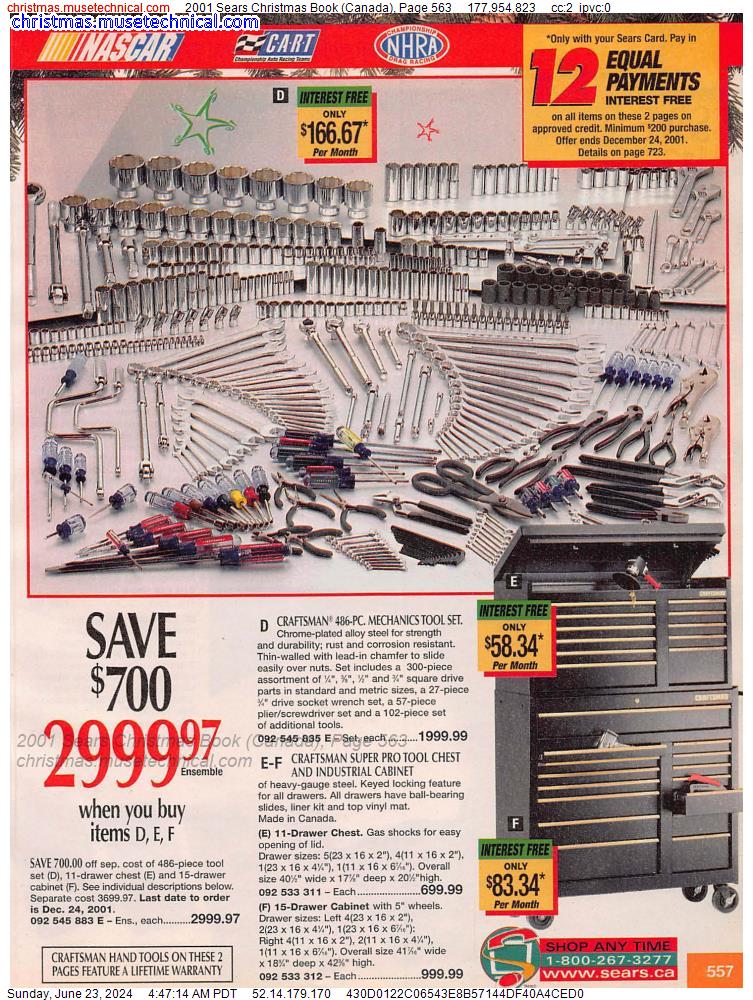 2001 Sears Christmas Book (Canada), Page 563