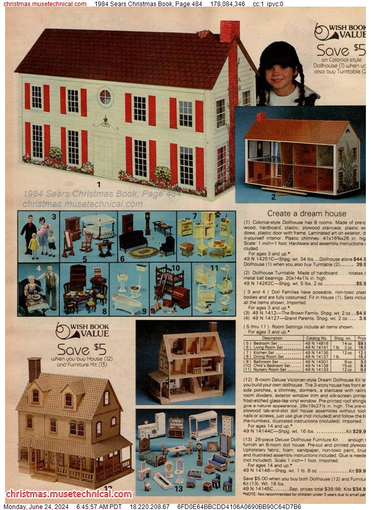 1984 Sears Christmas Book, Page 484