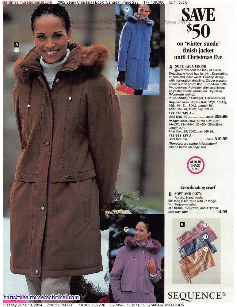 2002 Sears Christmas Book (Canada), Page 298