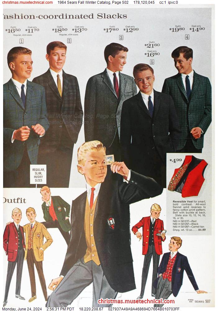 1964 Sears Fall Winter Catalog, Page 502