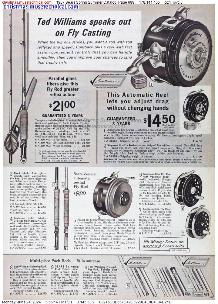1967 Sears Spring Summer Catalog, Page 689