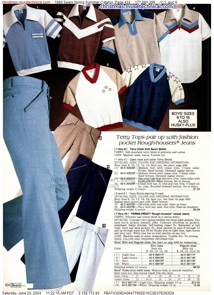 1980 Sears Spring Summer Catalog, Page 434