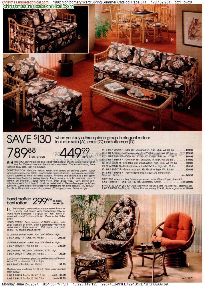 1982 Montgomery Ward Spring Summer Catalog, Page 871