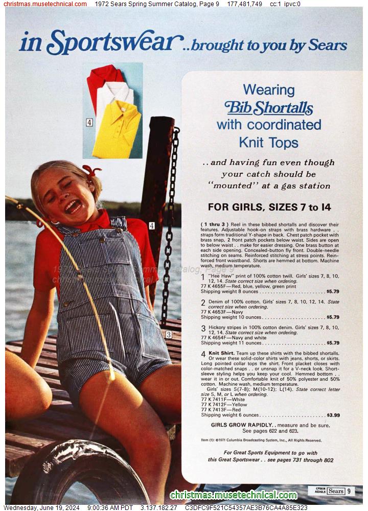 1972 Sears Spring Summer Catalog, Page 9