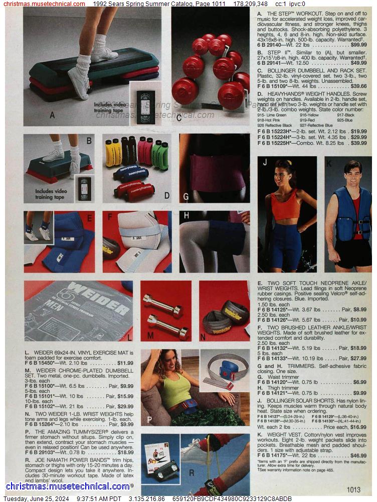 1992 Sears Spring Summer Catalog, Page 1011
