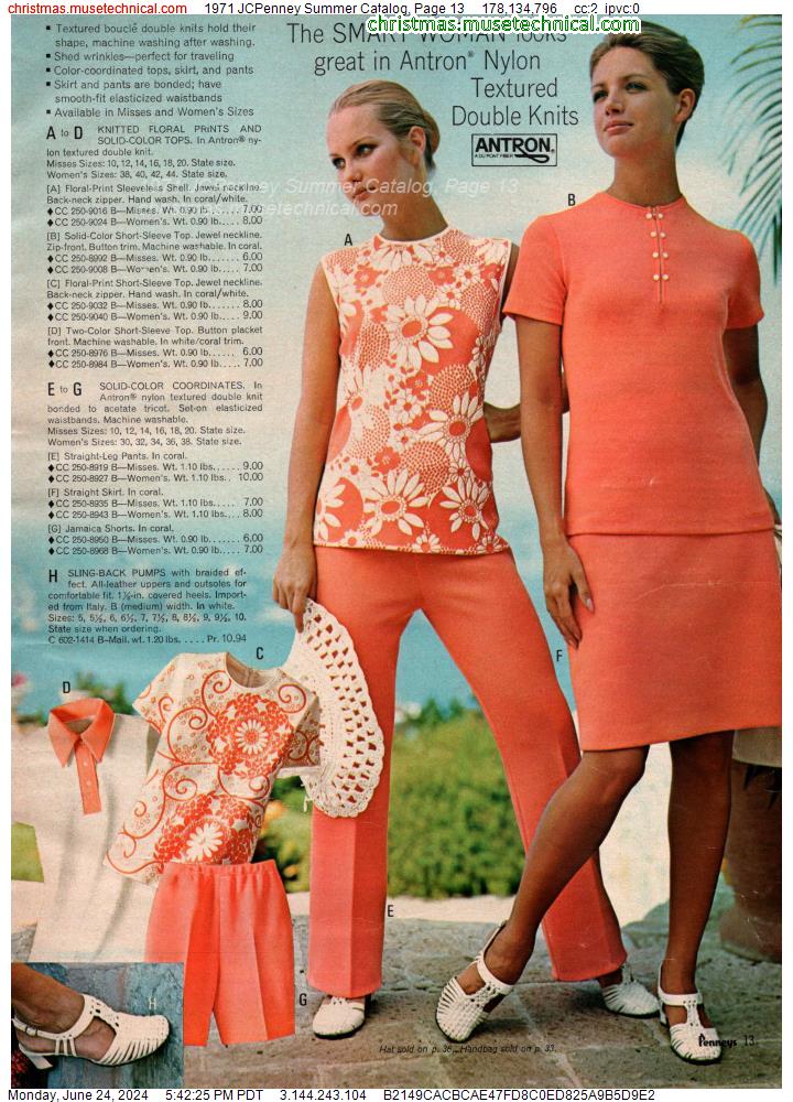 1971 JCPenney Summer Catalog, Page 13