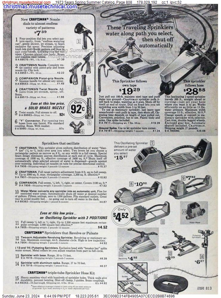 1973 Sears Spring Summer Catalog, Page 808
