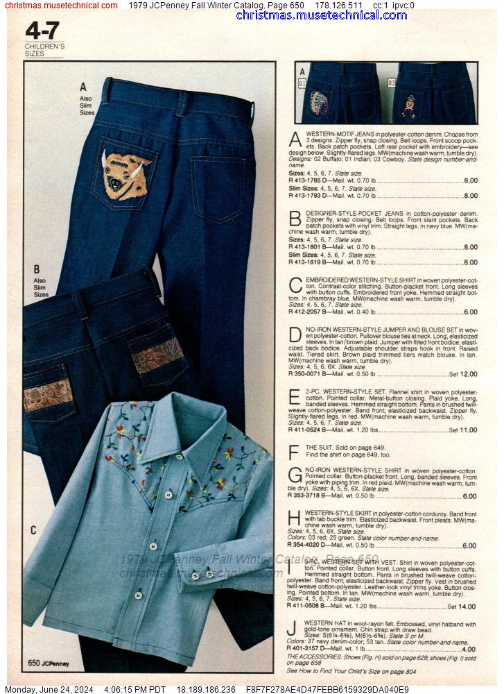 1979 JCPenney Fall Winter Catalog, Page 650