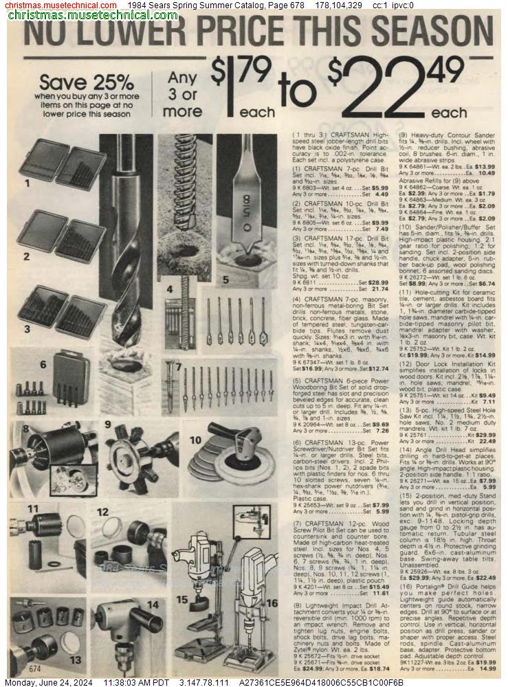 1984 Sears Spring Summer Catalog, Page 678