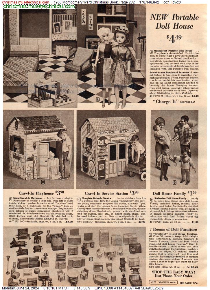 1963 Montgomery Ward Christmas Book, Page 232