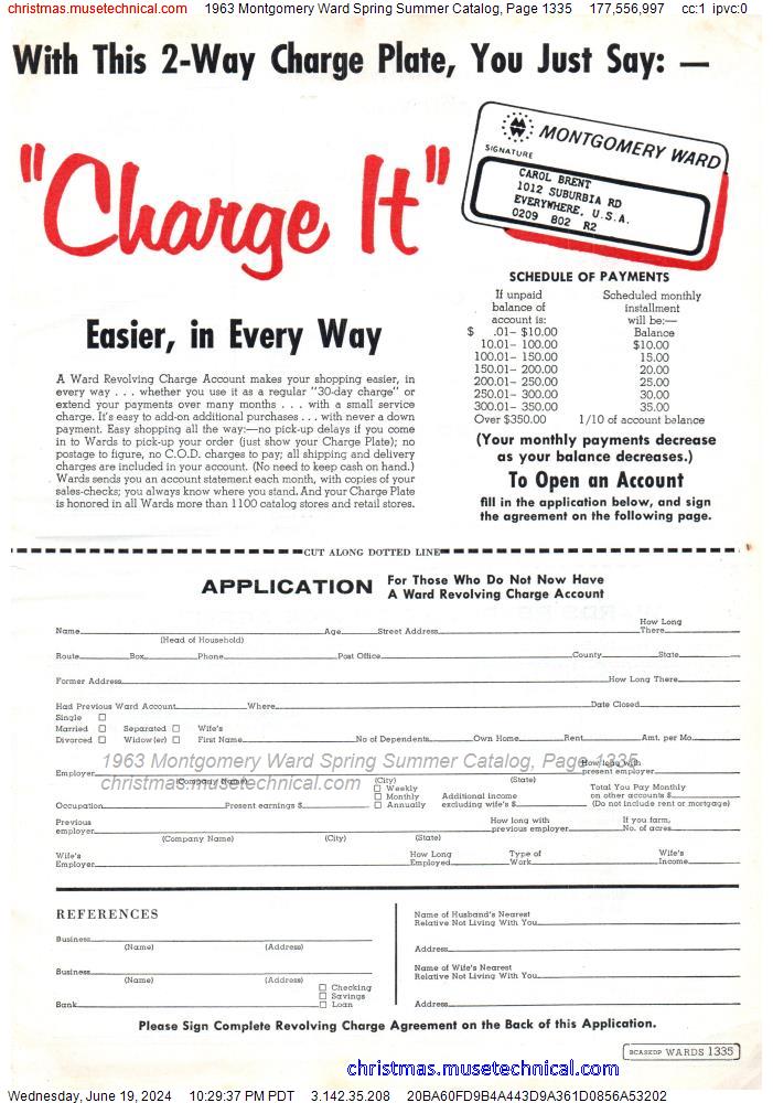 1963 Montgomery Ward Spring Summer Catalog, Page 1335