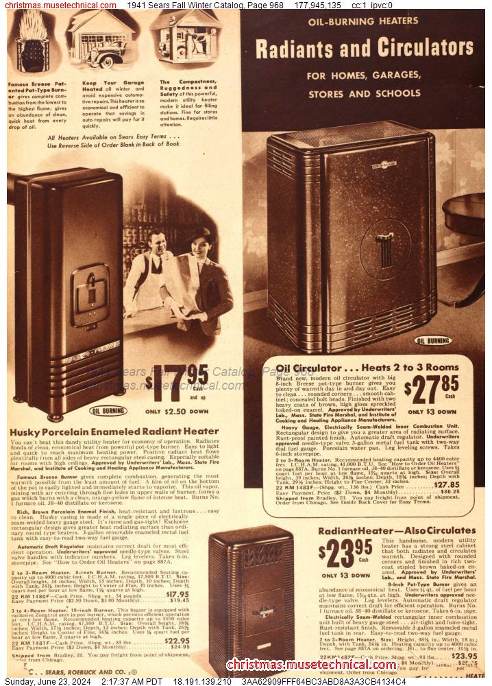 1941 Sears Fall Winter Catalog, Page 968
