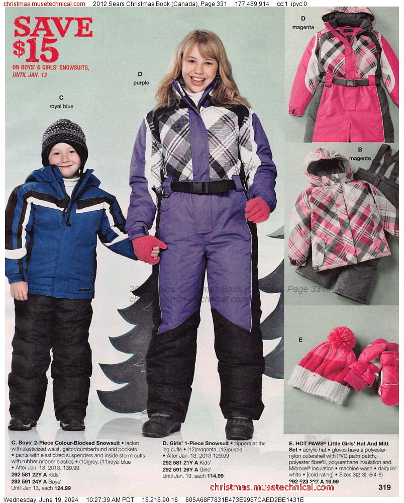 2012 Sears Christmas Book (Canada), Page 331