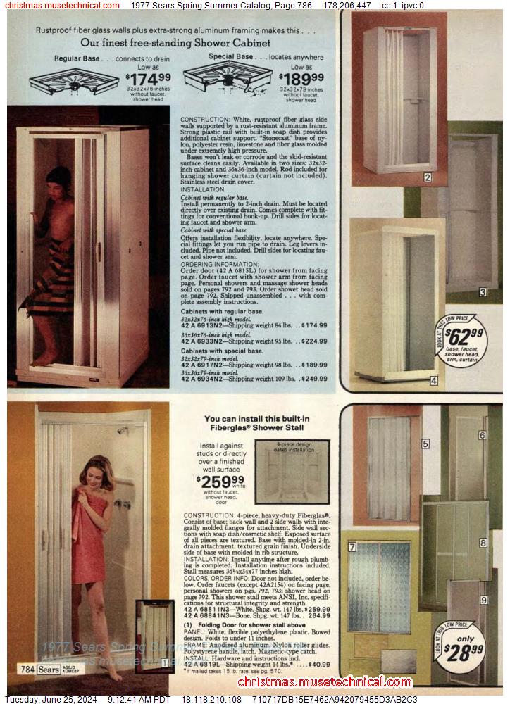 1977 Sears Spring Summer Catalog, Page 786