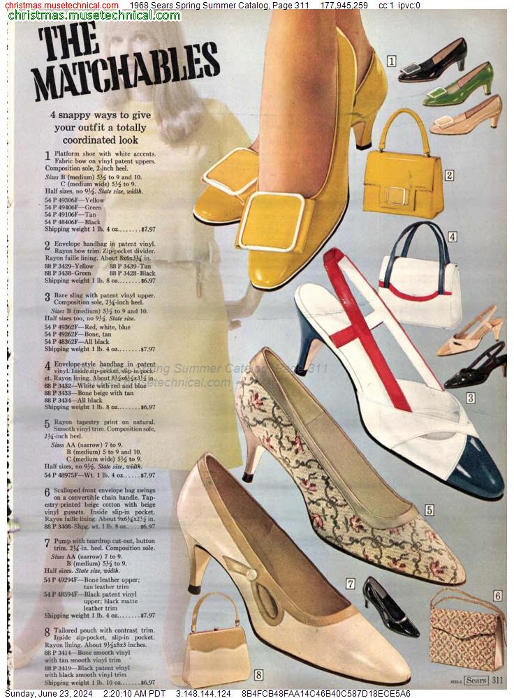 1968 Sears Spring Summer Catalog, Page 311