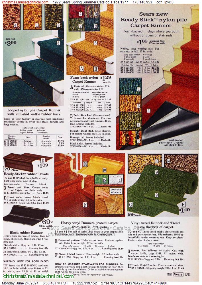 1972 Sears Spring Summer Catalog, Page 1377