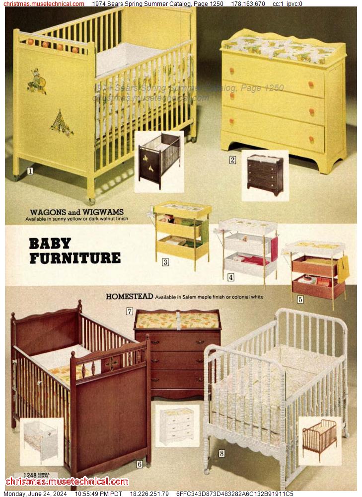 1974 Sears Spring Summer Catalog, Page 1250