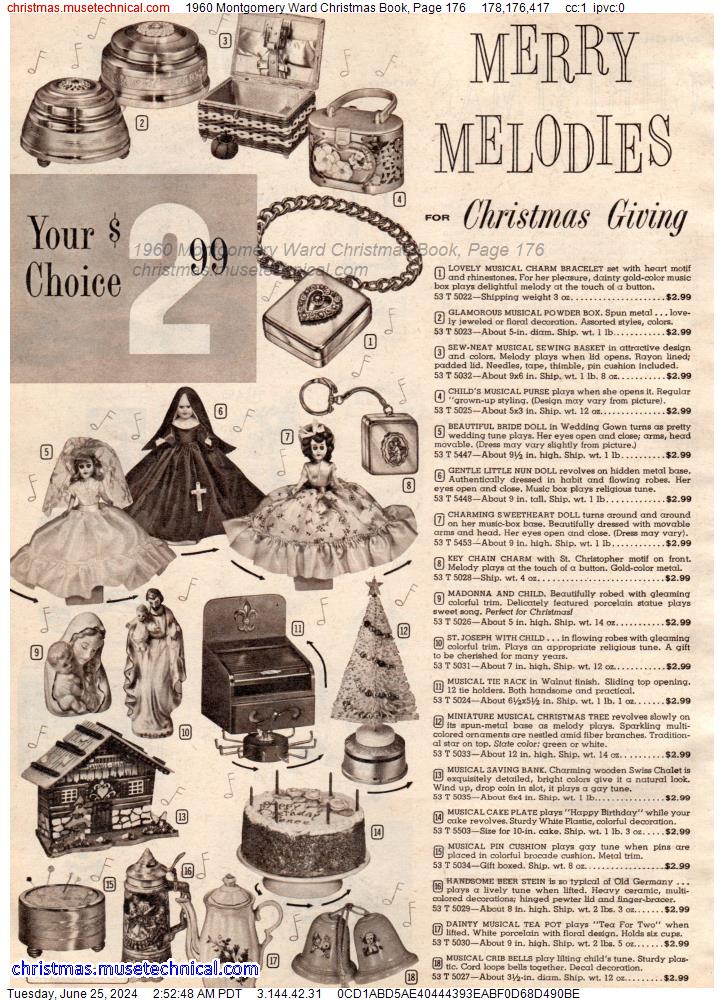1960 Montgomery Ward Christmas Book, Page 176