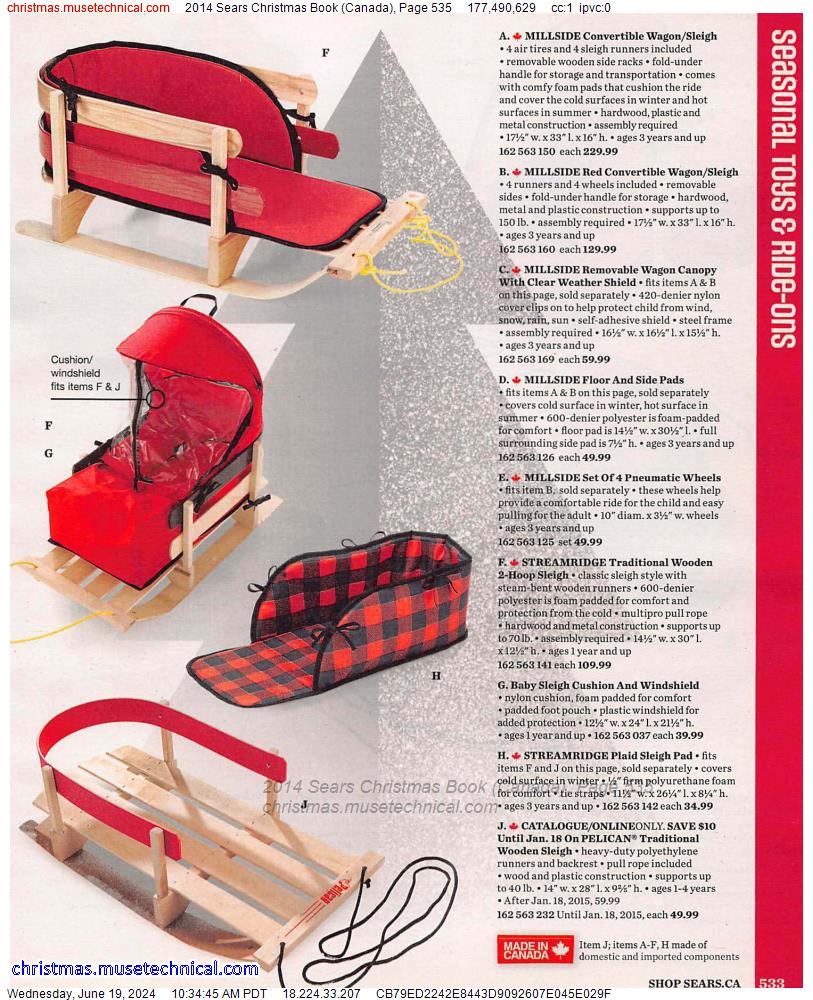 2014 Sears Christmas Book (Canada), Page 535