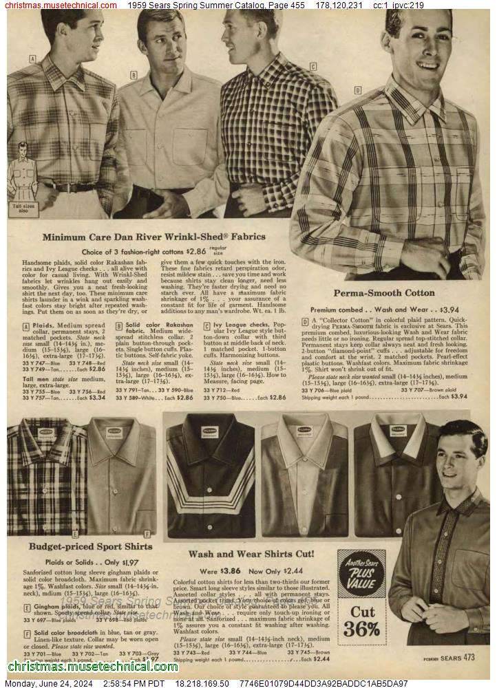 1959 Sears Spring Summer Catalog, Page 455