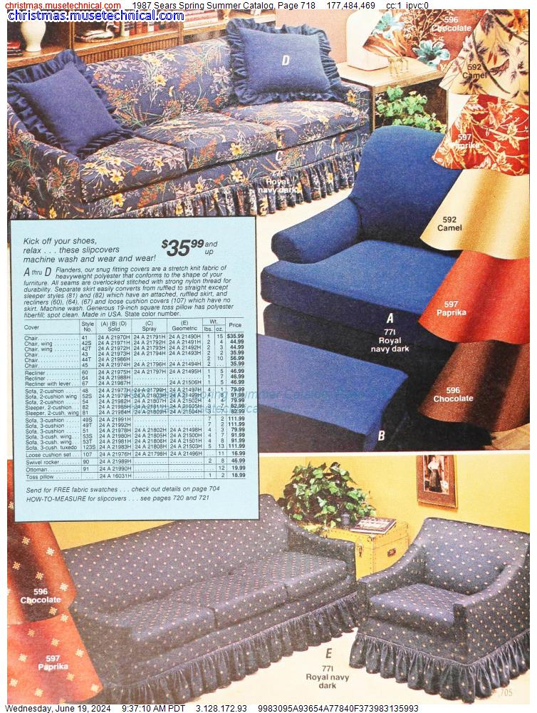 1987 Sears Spring Summer Catalog, Page 718