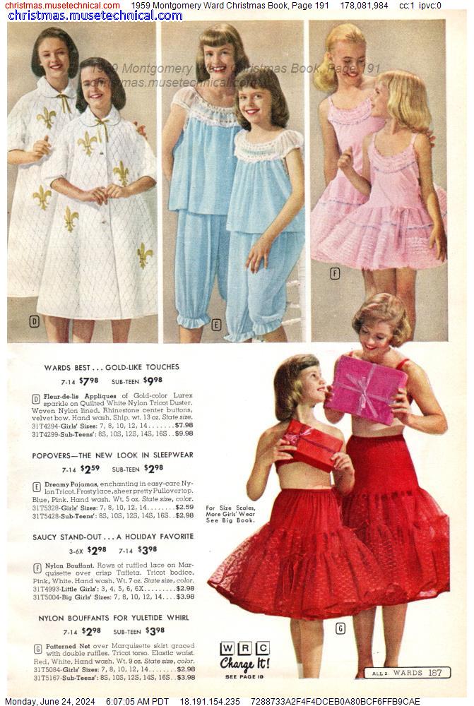 1959 Montgomery Ward Christmas Book, Page 191