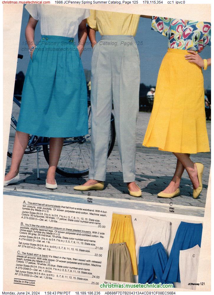 1986 JCPenney Spring Summer Catalog, Page 125