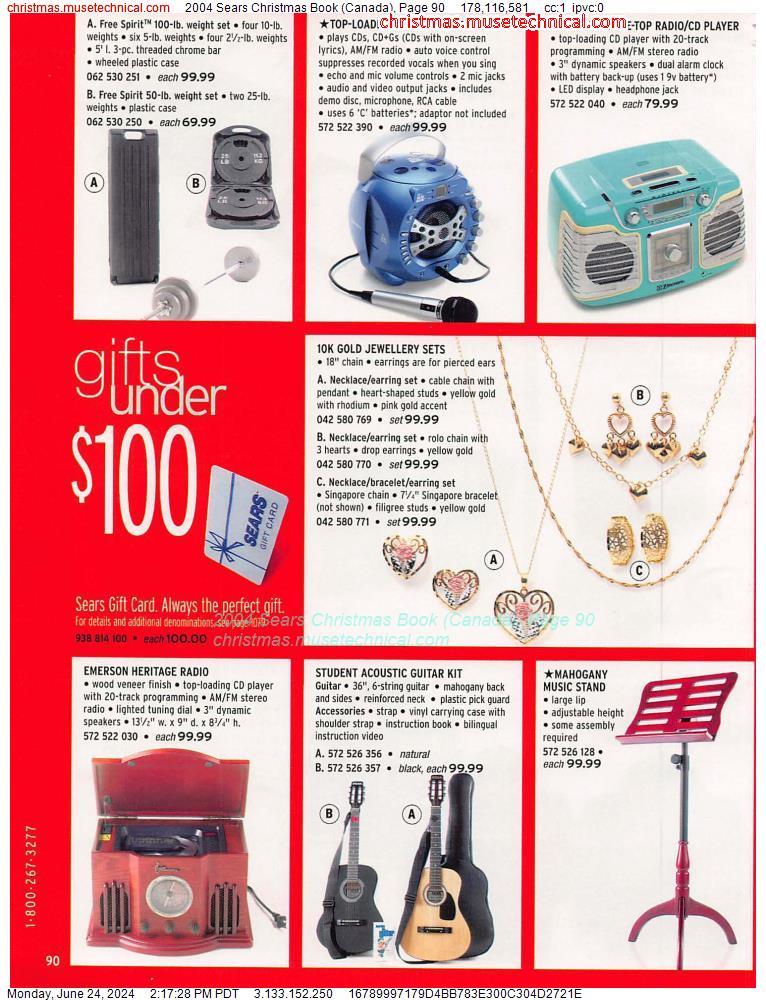 2004 Sears Christmas Book (Canada), Page 90
