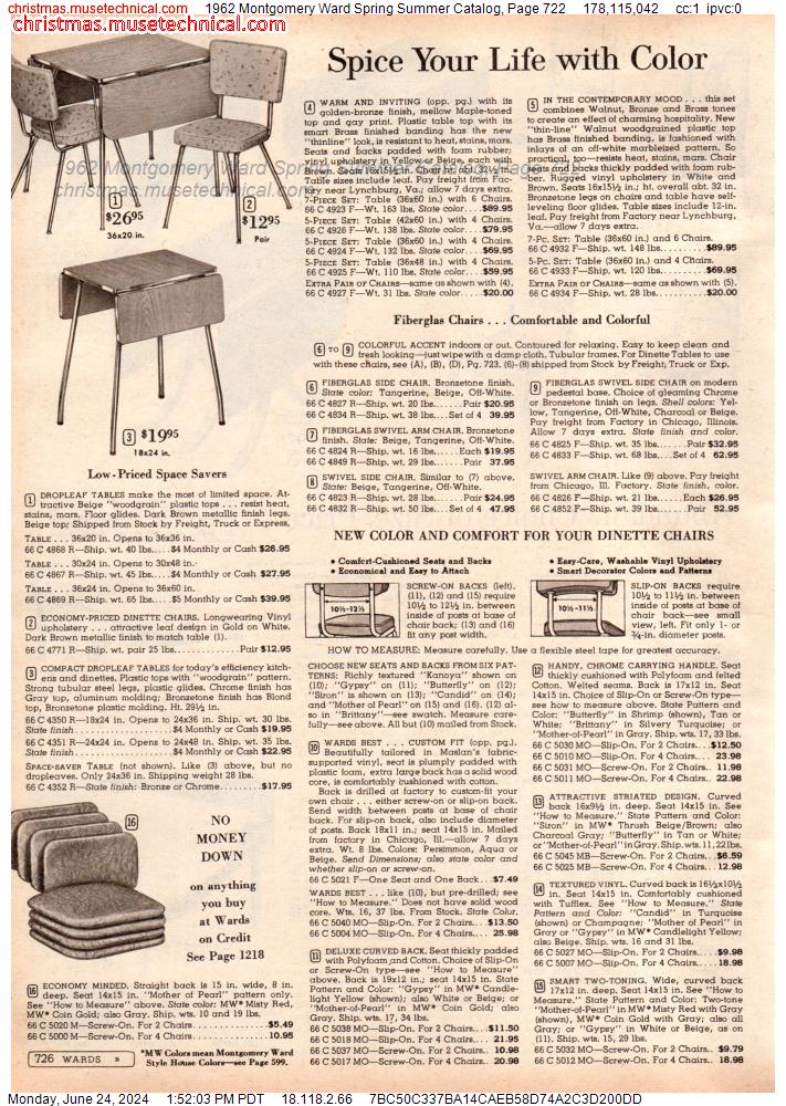 1962 Montgomery Ward Spring Summer Catalog, Page 722