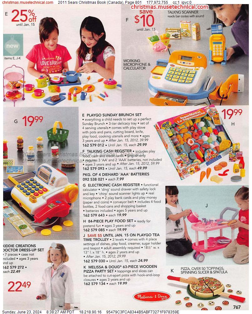 2011 Sears Christmas Book (Canada), Page 801