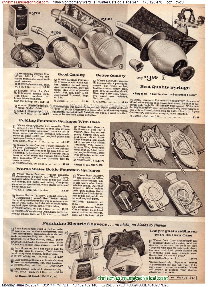 1966 Montgomery Ward Fall Winter Catalog, Page 347