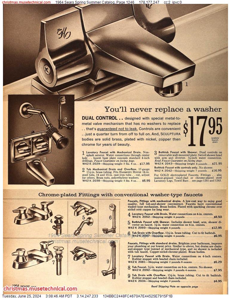 1964 Sears Spring Summer Catalog, Page 1246