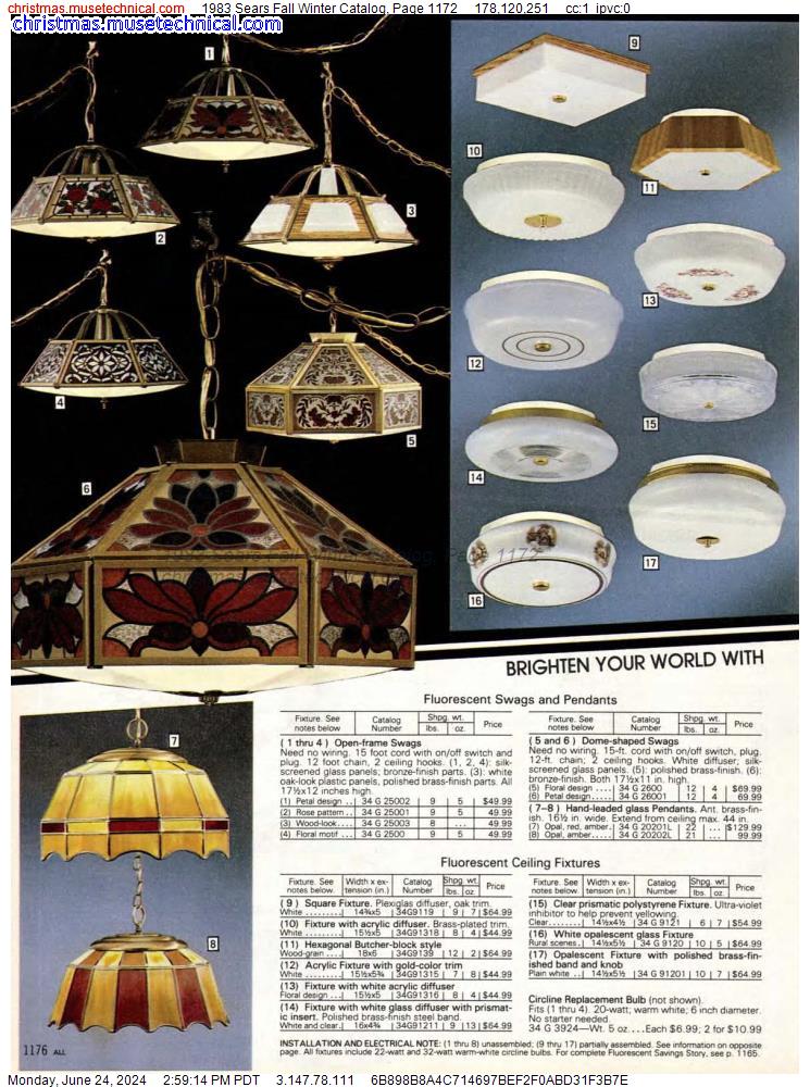 1983 Sears Fall Winter Catalog, Page 1172