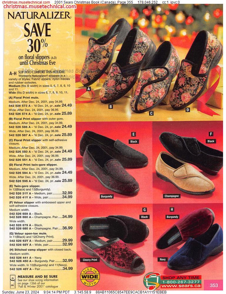 2001 Sears Christmas Book (Canada), Page 355