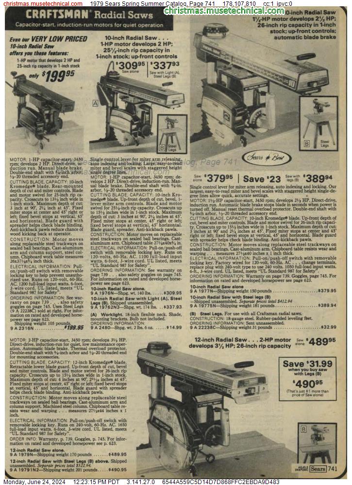 1979 Sears Spring Summer Catalog, Page 741