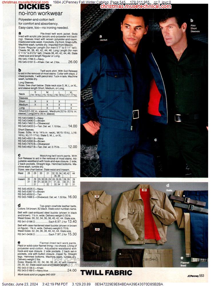 1984 JCPenney Fall Winter Catalog, Page 545