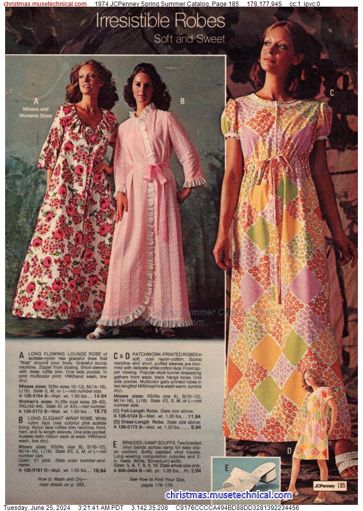 1974 JCPenney Spring Summer Catalog, Page 185