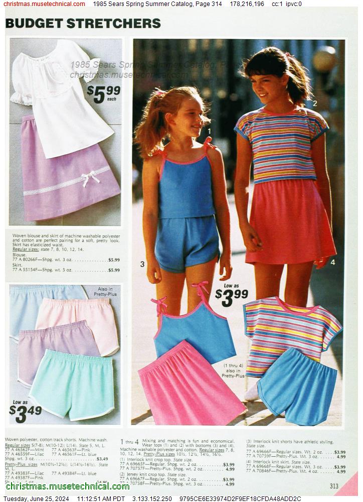 1985 Sears Spring Summer Catalog, Page 314