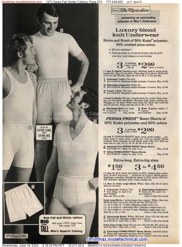 1972 Sears Fall Winter Catalog, Page 574