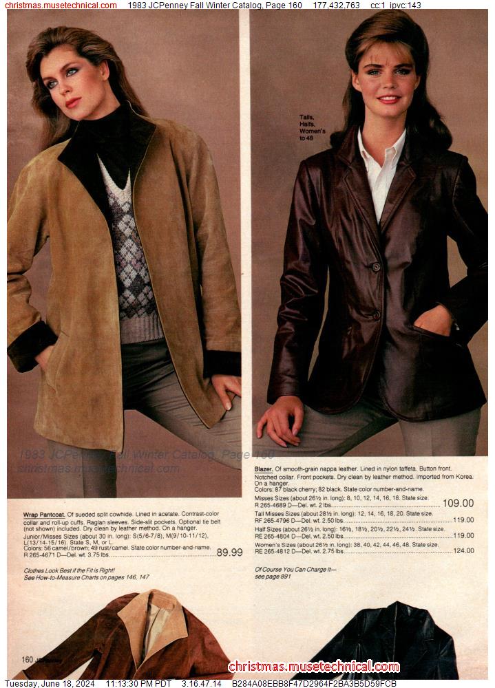 1983 JCPenney Fall Winter Catalog, Page 160