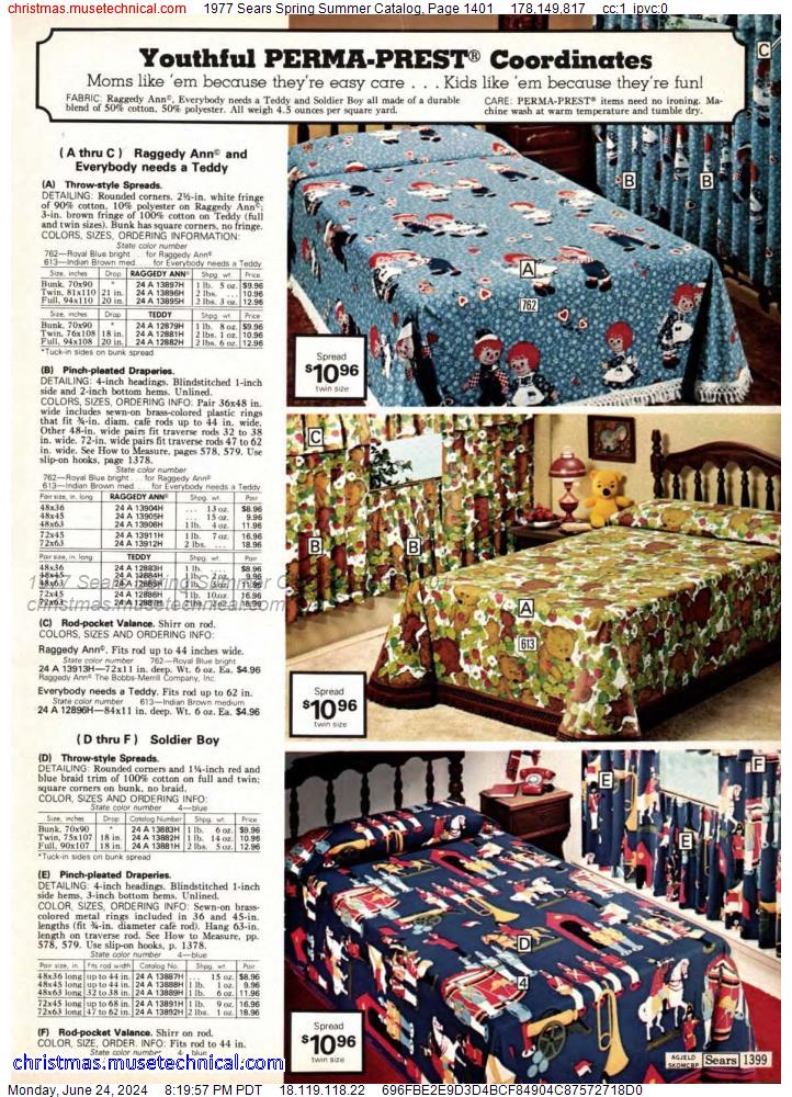 1977 Sears Spring Summer Catalog, Page 1401
