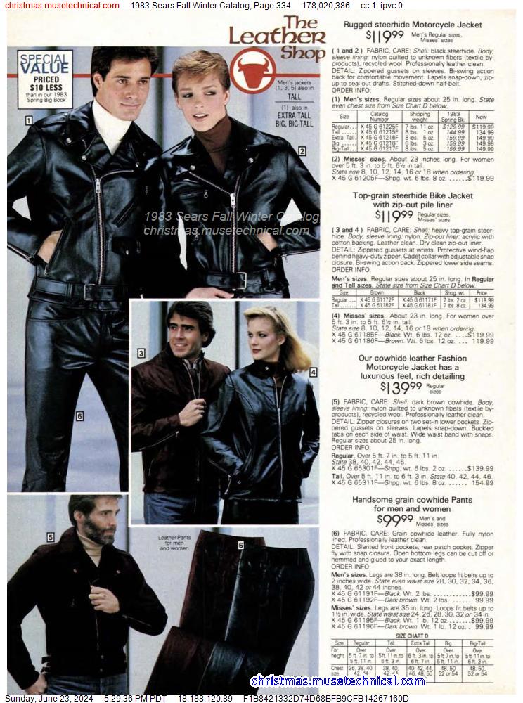1983 Sears Fall Winter Catalog, Page 334