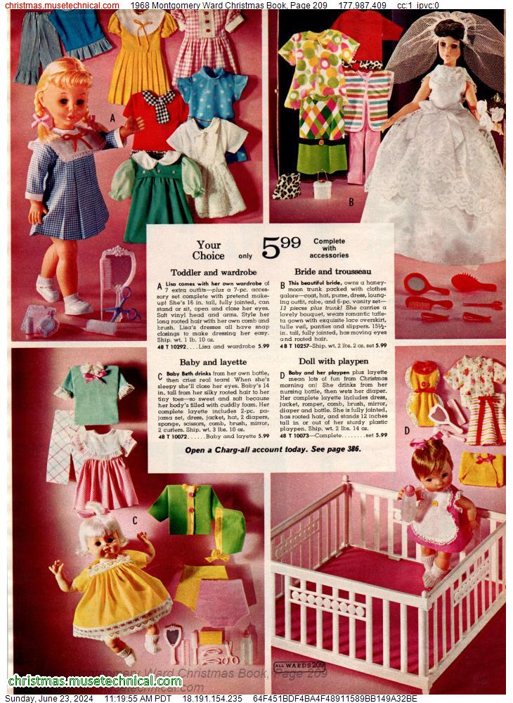 1968 Montgomery Ward Christmas Book, Page 209