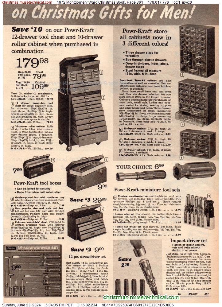 1972 Montgomery Ward Christmas Book, Page 361